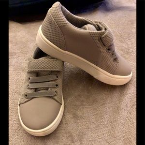 Gray Velcro toddler boys sneakers